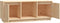 vidaXL - Tv-meubel - 110,5x35x44 - cm - massief - grenenhout