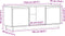 vidaXL - Tv-meubel - 110,5x35x44 - cm - massief - grenenhout