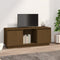 vidaXL - Tv-meubel - 110,5x35x44 - cm - massief - grenenhout - honingbruin