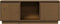 vidaXL - Tv-meubel - 110,5x35x44 - cm - massief - grenenhout - honingbruin