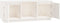 vidaXL - Tv-meubel - 110,5x35x44 - cm - massief - grenenhout - wit