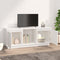 vidaXL - Tv-meubel - 110,5x35x44 - cm - massief - grenenhout - wit