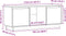 vidaXL - Tv-meubel - 110,5x35x44 - cm - massief - grenenhout - wit