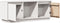 vidaXL - Tv-meubel - 110,5x35x44 - cm - massief - grenenhout - wit
