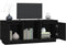 vidaXL - Tv-meubel - 110,5x35x44 - cm - massief - grenenhout - zwart