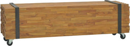 vidaXL - Tv-meubel - 110x30x32,5 - cm - massief - teakhout