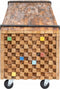 vidaXL - Tv-meubel - 110x30x32,5 - cm - massief - teakhout