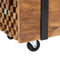 vidaXL - Tv-meubel - 110x30x32,5 - cm - massief - teakhout