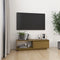 vidaXL - Tv-meubel - 110x30x33,5 - cm - massief - grenenhout - honingbruin