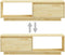 vidaXL - Tv-meubel - 110x30x33,5 - cm - massief - grenenhout