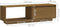 vidaXL - Tv-meubel - 110x30x33,5 - cm - massief - grenenhout - honingbruin