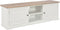 vidaXL - Tv-meubel - 110x30x40 - cm - bewerkt - hout - wit