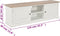 vidaXL - Tv-meubel - 110x30x40 - cm - bewerkt - hout - wit