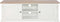 vidaXL - Tv-meubel - 110x30x40 - cm - bewerkt - hout - wit