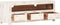 vidaXL - Tv-meubel - 110x30x40 - cm - massief - acaciahout - wit