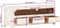 vidaXL - Tv-meubel - 110x30x40 - cm - massief - acaciahout - wit