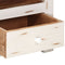 vidaXL - Tv-meubel - 110x30x40 - cm - massief - acaciahout - wit