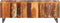 vidaXL - Tv-meubel - 110x30x40 - cm - massief - gerecycled - hout