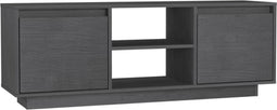 vidaXL - Tv-meubel - 110x30x40 - cm - massief - grenenhout - grijs