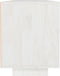 vidaXL - Tv-meubel - 110x30x40 - cm - massief - grenenhout - wit