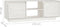 vidaXL - Tv-meubel - 110x30x40 - cm - massief - grenenhout - wit