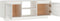 vidaXL - Tv-meubel - 110x30x40 - cm - massief - grenenhout - wit