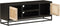 vidaXL - Tv-meubel - 110x30x40 - cm - massief - mangohout - en - ijzer - zwart