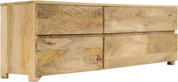 vidaXL - Tv-meubel - 110x30x40 - cm - massief - mangohout