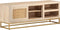 vidaXL - Tv-meubel - 110x30x40 - cm - massief - ruw - mangohout - en - ijzer