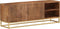 vidaXL - Tv-meubel - 110x30x40 - cm - massief - ruw - mangohout - en - ijzer
