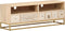 vidaXL - Tv-meubel - 110x30x40 - cm - massief - ruw - mangohout - en - ijzer