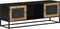 vidaXL - Tv-meubel - 110x30x40 - cm - massief - ruw - mangohout - en - ijzer