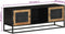 vidaXL - Tv-meubel - 110x30x40 - cm - massief - ruw - mangohout - en - ijzer