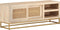 vidaXL - Tv-meubel - 110x30x40 - cm - massief - ruw - mangohout - en - ijzer