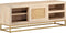 vidaXL - Tv-meubel - 110x30x40 - cm - massief - ruw - mangohout - en - ijzer