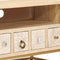 vidaXL - Tv-meubel - 110x30x40 - cm - massief - ruw - mangohout - en - ijzer