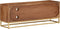 vidaXL - Tv-meubel - 110x30x40 - cm - massief - ruw - mangohout - en - ijzer