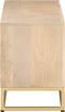 vidaXL - Tv-meubel - 110x30x40 - cm - massief - ruw - mangohout - en - ijzer