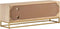 vidaXL - Tv-meubel - 110x30x40 - cm - massief - ruw - mangohout - en - ijzer