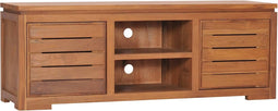 vidaXL - Tv-meubel - 110x30x40 - cm - massief - teakhout
