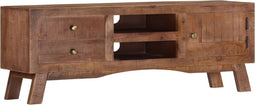 vidaXL - Tv-meubel - 110x30x40 - cm - ruw - mangohout