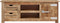 vidaXL - Tv-meubel - 110x30x40 - cm - ruw - mangohout