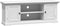 vidaXL - Tv-meubel - 110x30x41 - cm - bewerkt - hout - wit