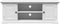 vidaXL - Tv-meubel - 110x30x41 - cm - bewerkt - hout - wit