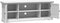 vidaXL - Tv-meubel - 110x30x41 - cm - bewerkt - hout - wit
