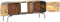 vidaXL - Tv-meubel - 110x30x42 - cm - massief - mangohout