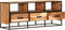 vidaXL - Tv-meubel - 110x30x45 - cm - massief - acaciahout