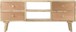 vidaXL - Tv-meubel - 110x30x45 - cm - massief - mangohout