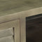 vidaXL - Tv-meubel - 110x30x48 - cm - massief - mangohout - met - messing - grijs