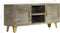 vidaXL - Tv-meubel - 110x30x48 - cm - massief - mangohout - met - messing - grijs